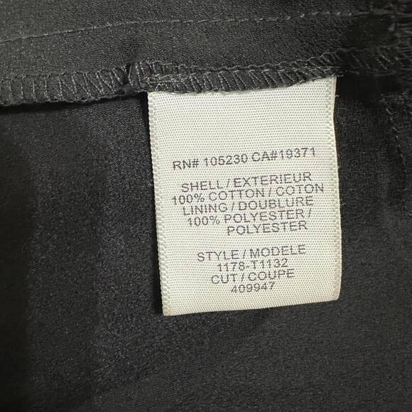 Joie Heavy Cotton Lace Shian Peplum Black Fully Lined Tank Top Size XS - Picture 5 of 6